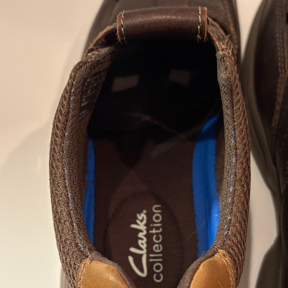 Clarks Men's Dark Brown Leather‎ Loafers 11 Bradley Cove - Picture 3 of 11